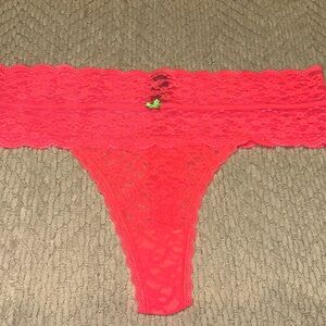 American Eagle Outfitters Bright Pink Lace Panty
